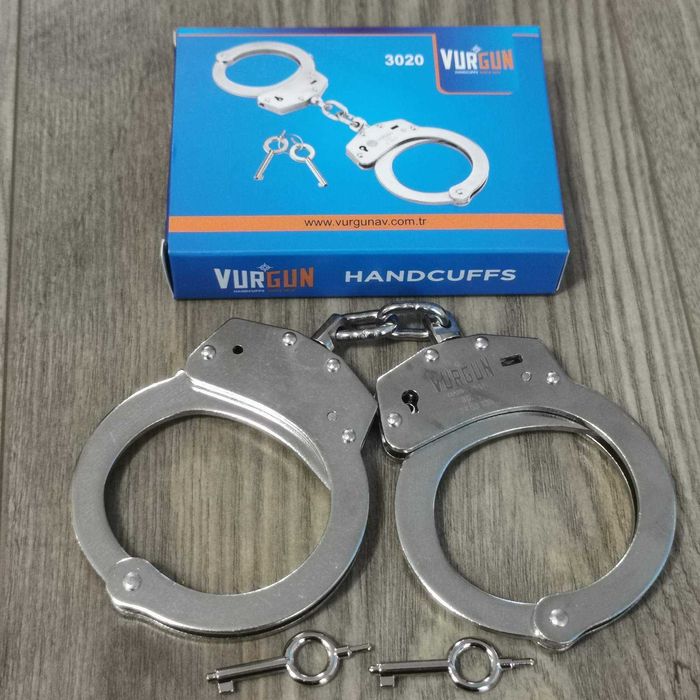 Качествени Белезници Vurgun с мека връзка Никелирани Стомана