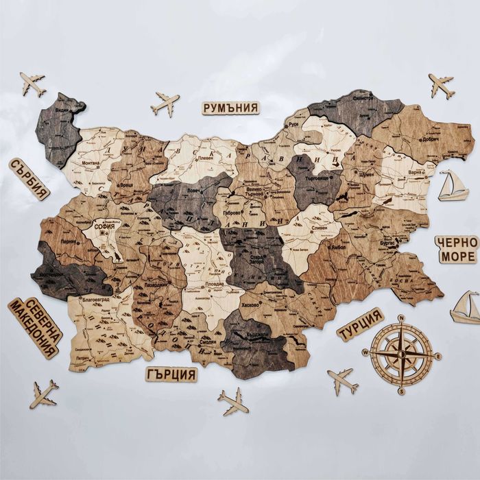 3D карта на България – уникален декор за вашия дом или офис