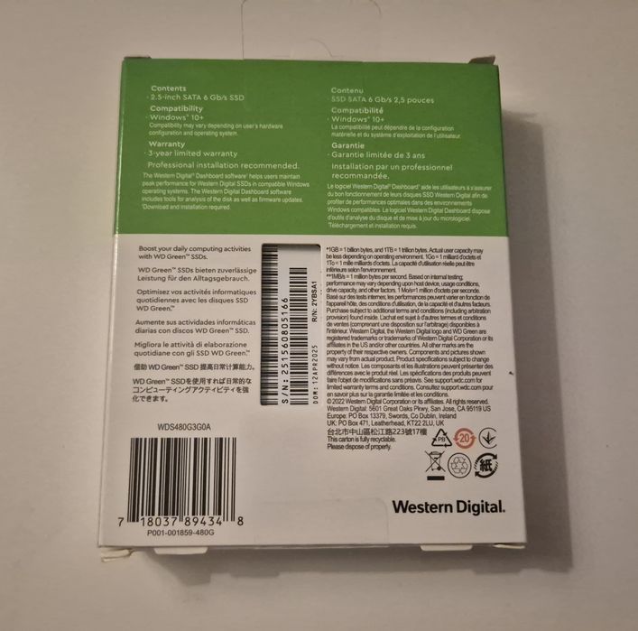 SSD WD Green 480GB SATA (sigilat)
