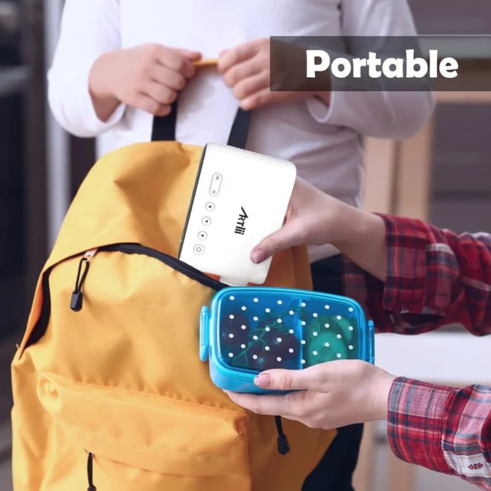 ARTlii QМини HD проектор с акумулаторна батерия