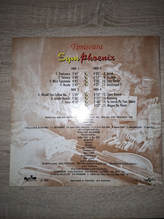 Phoenix-Symphoenix, disc vinil gatefold