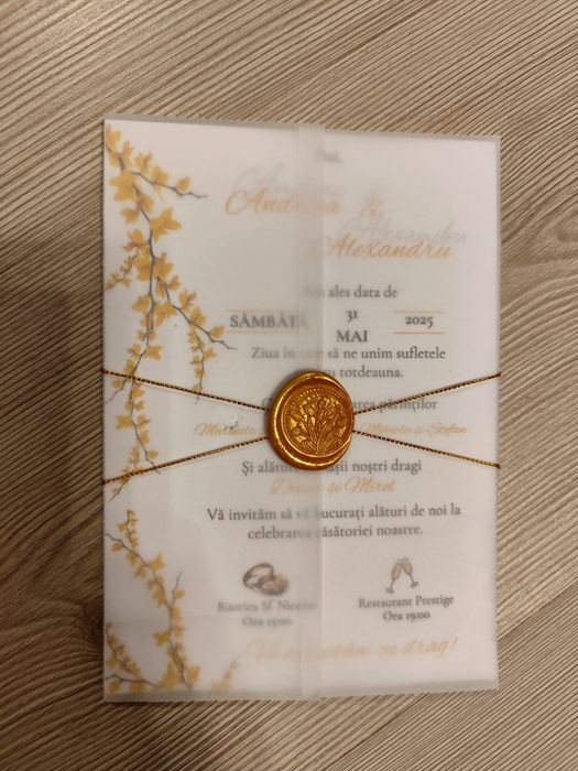 Invitații nuntă personalizate
