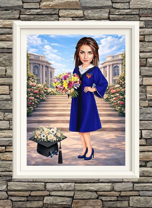 Дигитални карикатури-шарж по снимка-подарък за  завършване, бал,сватба