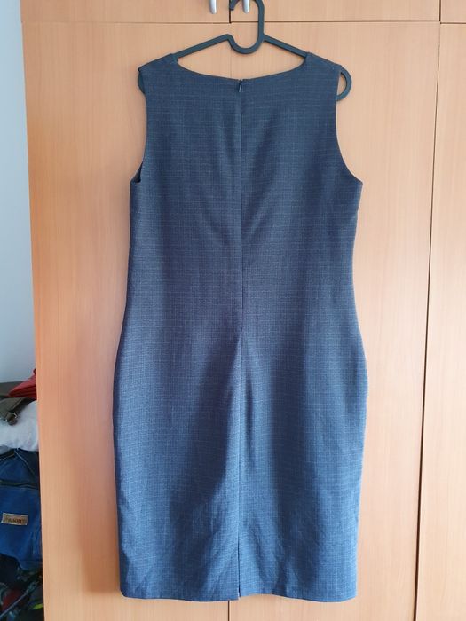 Rochie gri închis office, măsura M