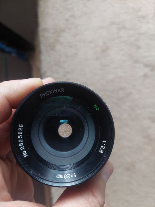 Obiectiv foto Phokinar,montura filet ,M42 ,f-28mm
