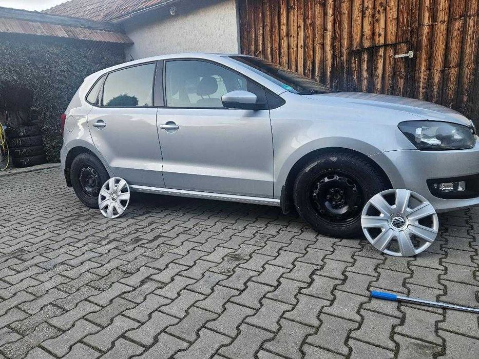 Roti Polo 175 70 14, 5X100, cu capace originale VW