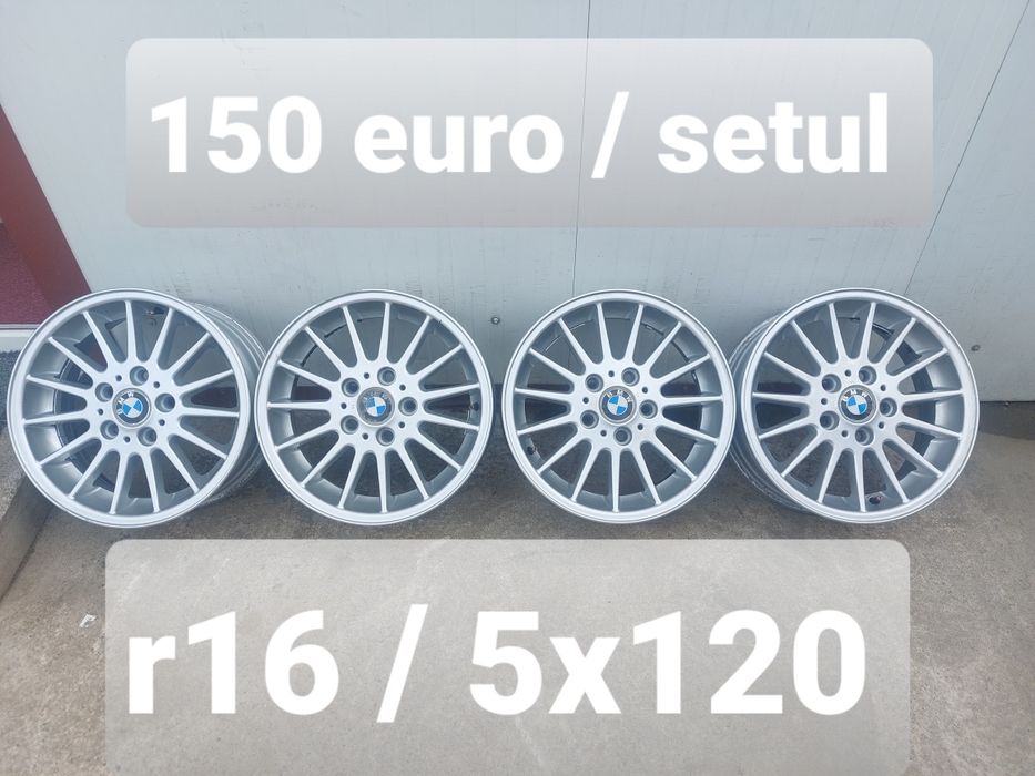 Set jante din aluminiu originale r16 / gama BMW / 5x120 / ET 37