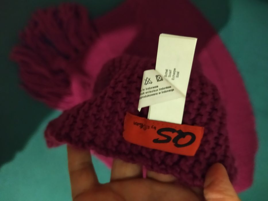 Новый шарф бордовый