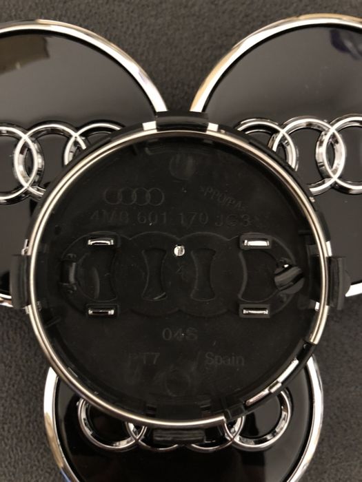 Capace/capac roti/jante aliaj Negru Black AUDI 60mm A2 A3 A4 A6 A8 TT