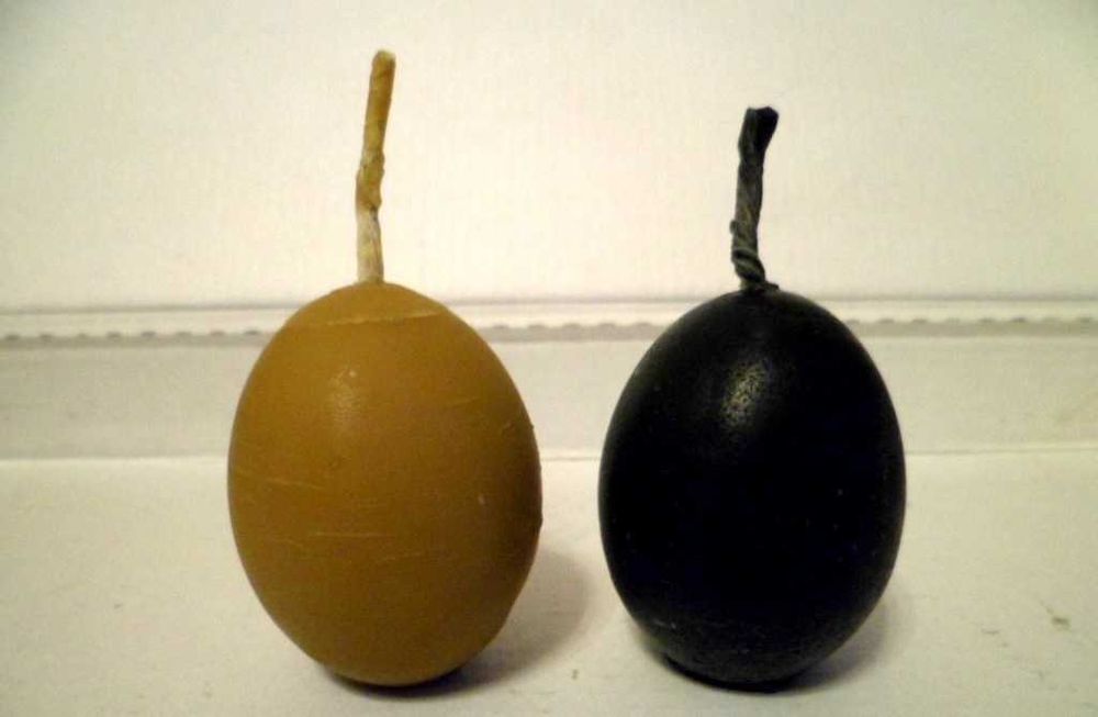 Свечи Яйца 100% выполнены из воска