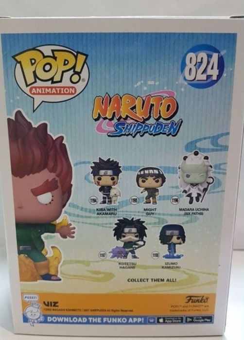 Funko pop Naruto,  Might Guy Glow in the Dark