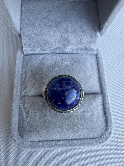 Inel din argint si lapis lazuli