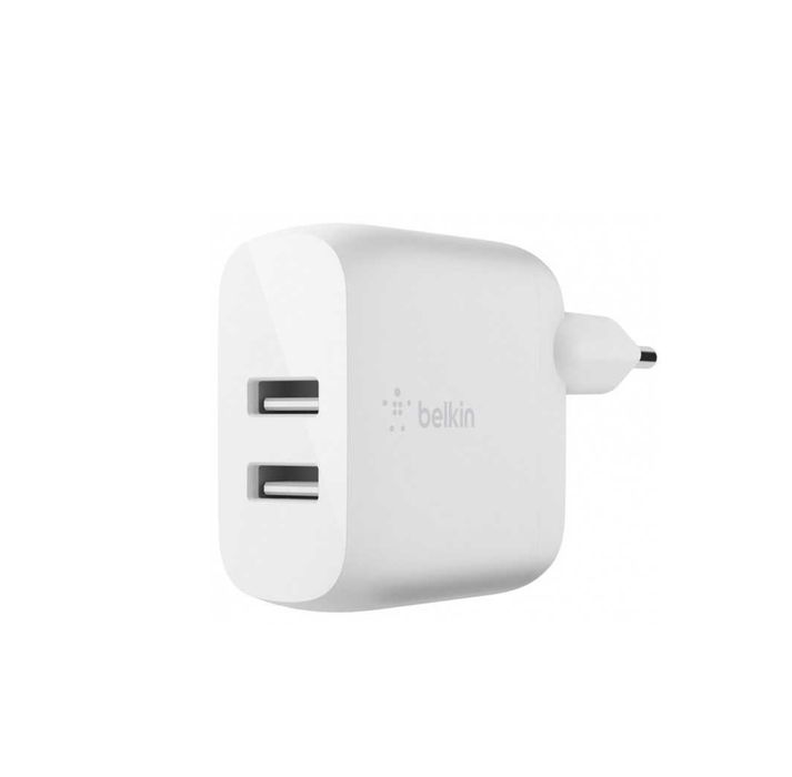} Сетевое ЗУ Belkin Home Charger 24W Dual USB White