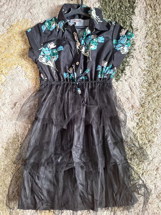 Дамска рокля с тюл