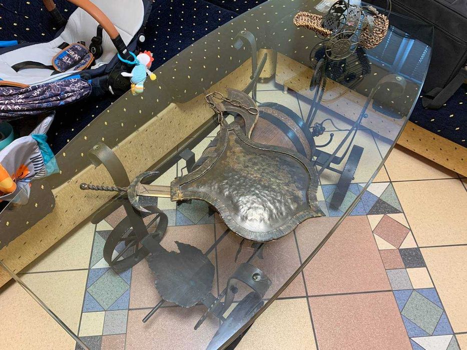 Холна / Декоративна маса от ковано желязо