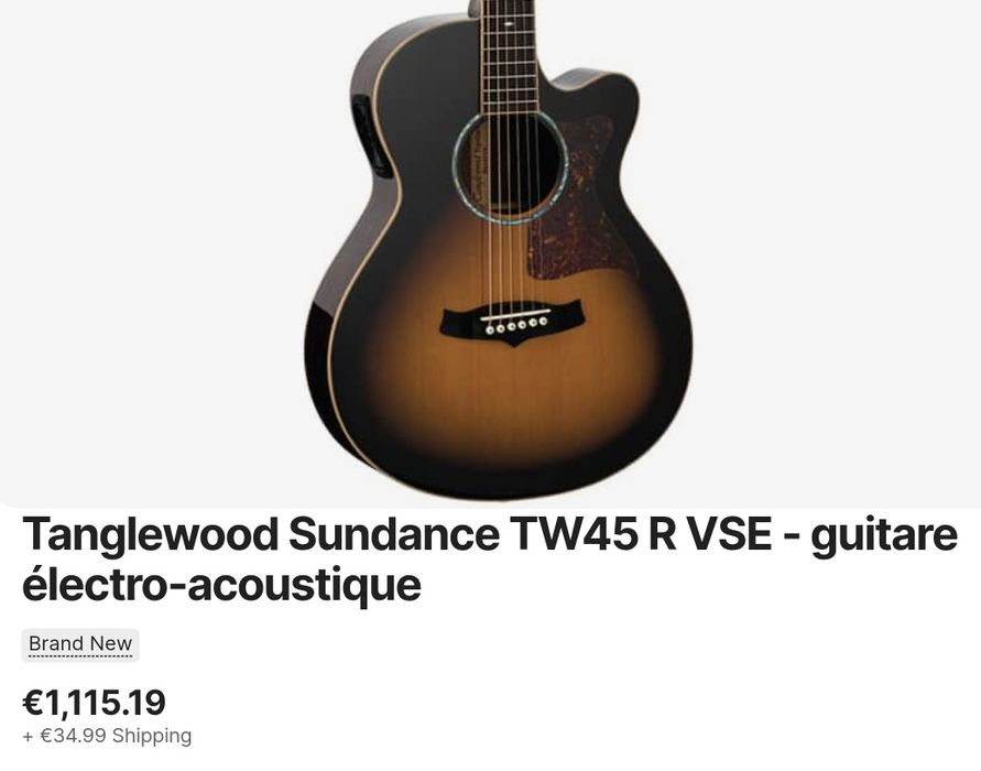 Chitara electroacustica Tanglewood TW45 VSE