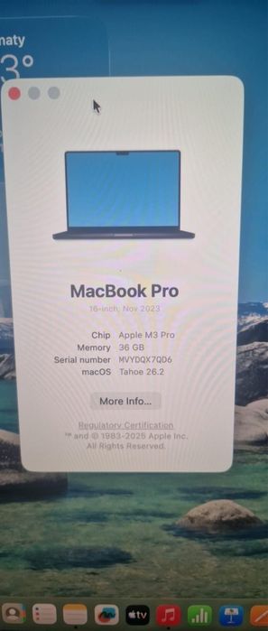 Macbook M3 Pro 16inch 36Gb