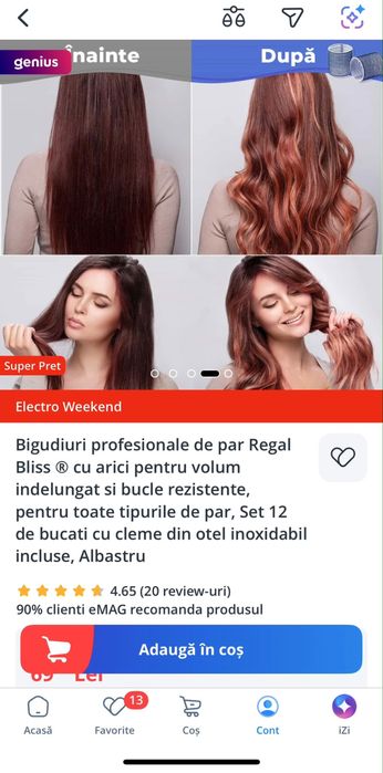 Bigudiuri  profesionale de par 12 bc