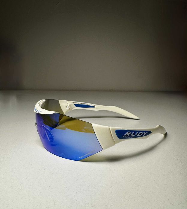 Rudy Project - Sportmask White Frame & Blue Mirror Lens