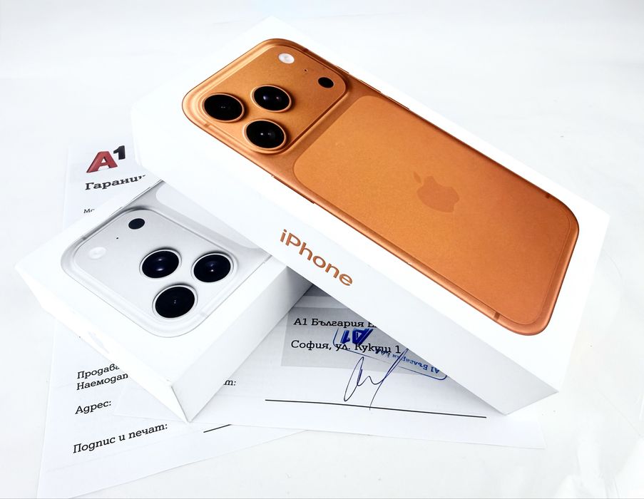 НОВ! Apple iPhone 17 Pro 256GB Cosmic Orange / Silver 2г. Гаранция