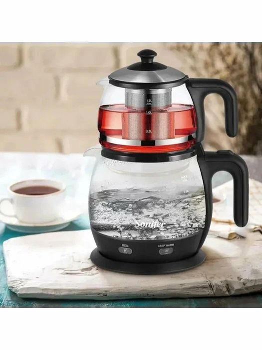 Электрический + заварочный чайник с подсветкой Sonifer 2089