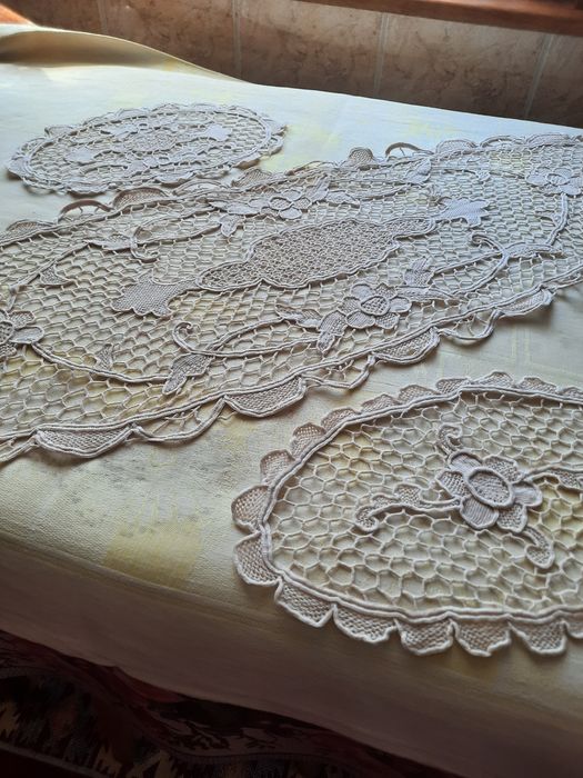 Set oval din macrame