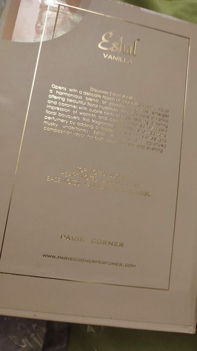 Parfum Eshal vanila Paris Corner