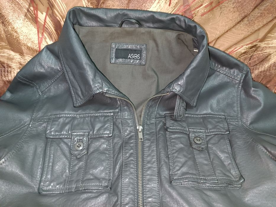 Стилно мъжко яке от естествена кожа