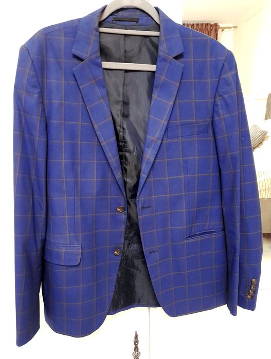 Sacou barbatesc - albastru