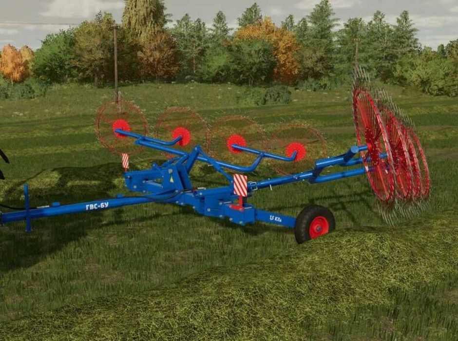 Грабли валковые сеноуборочные ГВС-6У ГВН ГВС шөп жинағыш тырма KASPI