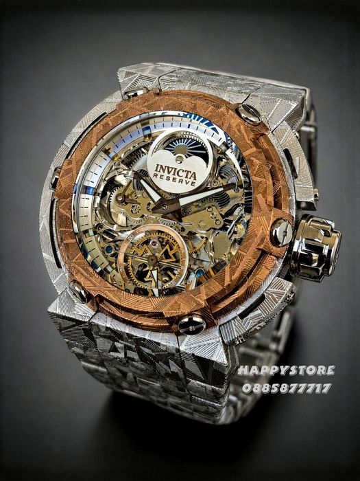INVICTA Stealth Skeleton automatic 50 mm, Инвикта нов мъжки часовник