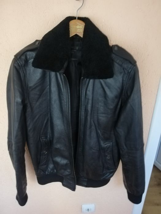 Geaca piele bărbati Zara Man M