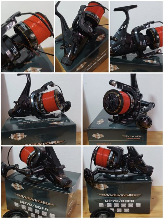 SET 4 Lansete FL LEGEND CARP 3.60 m 3.75 Lbs 2 seg + 4 Mulinete DP7000