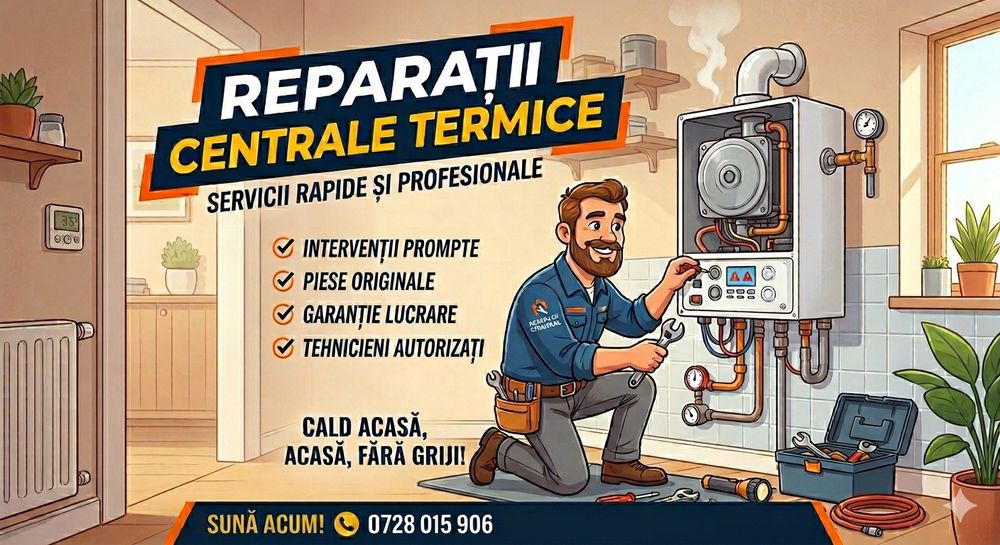 Service, reparații și mentenanță centrale termice