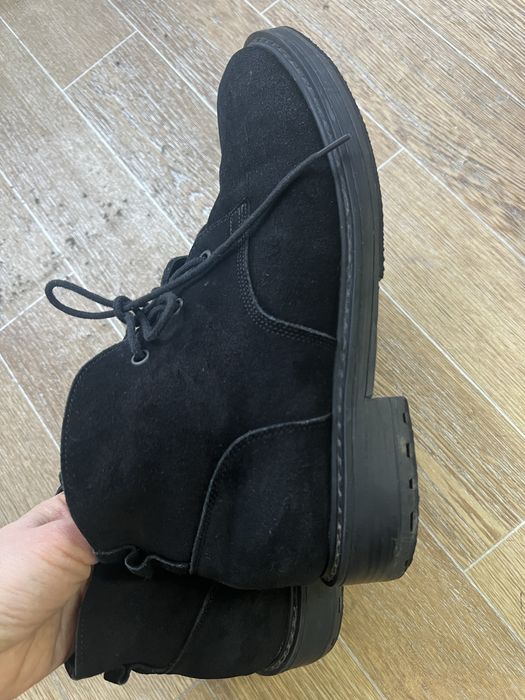 Замшевые натуральные ботинки