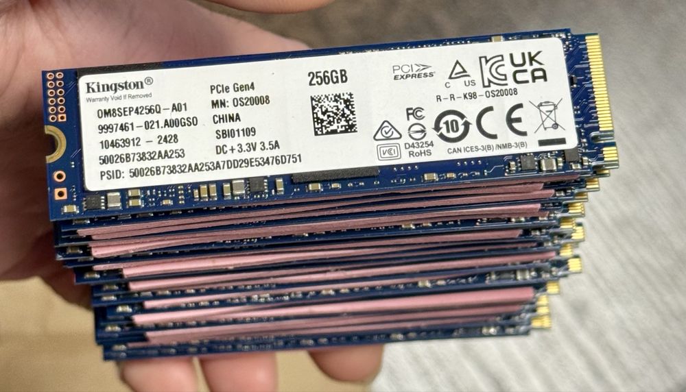 SSD M.2 Nvme, Kingston 256GB + термопрокладка