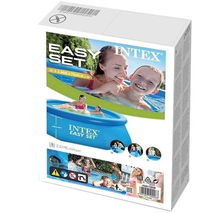 Бассейны 2.44 см × 76 см INTEX серии Easy Set -