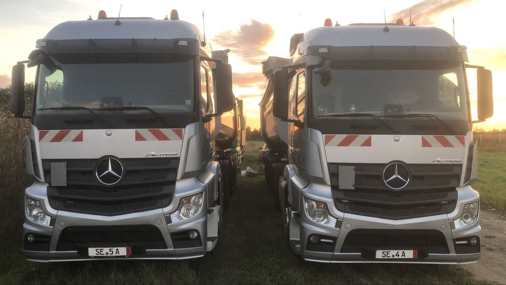 2 Ansambluri Mercedes Actros + Bena hardox Carnehl 2020 !