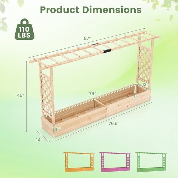 Jardiniera cu pergola 550 lei