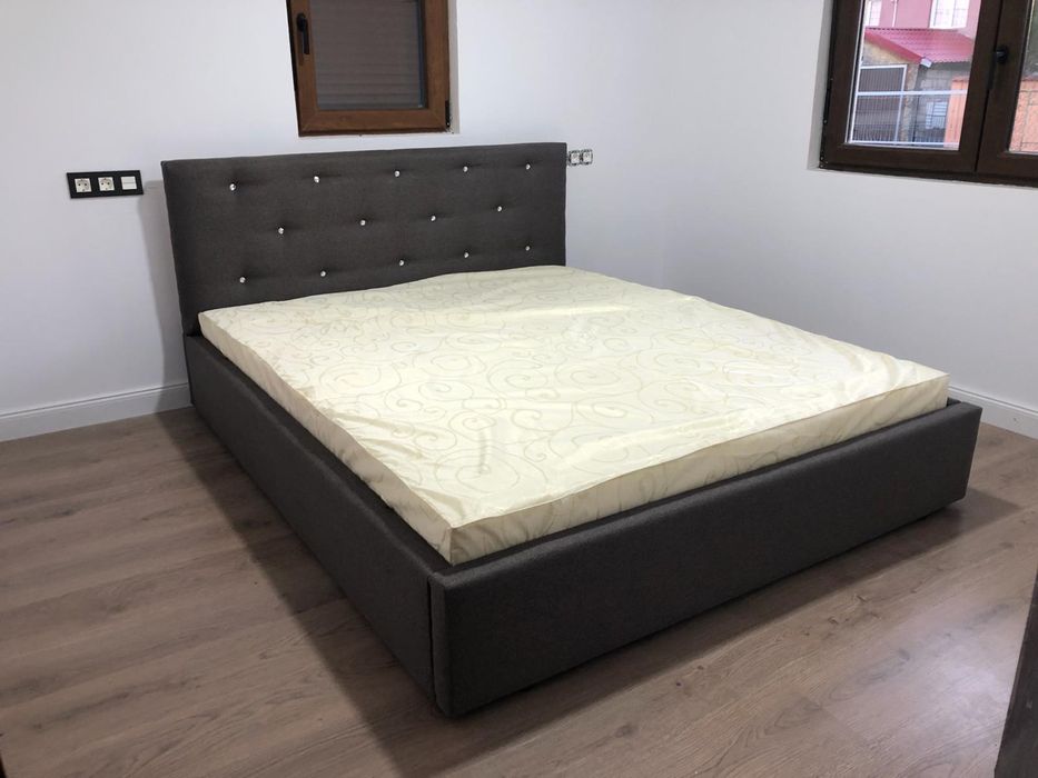 OFERTA Pat Tapitat + Saltea 1070 lei| Transport Gratuit