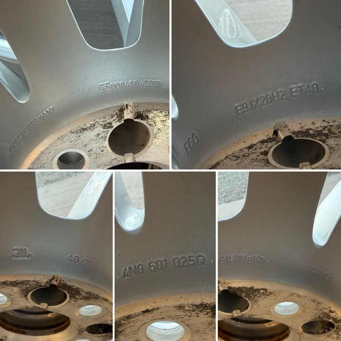 4бр. ПОЧТИ НОВИ 20” ОРИГИНАЛНИ Джанти 5х112 за -AUDI/VW/SEAT/SKODA/VAG- 9Jx20H2, ET40