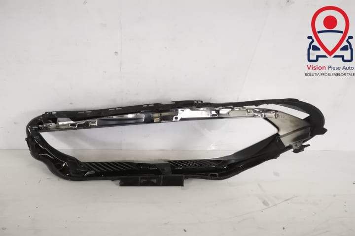 БМВ Х1 / BMW X1 Оригинално дясно стъкло за фар с орнамент и LED, в доб