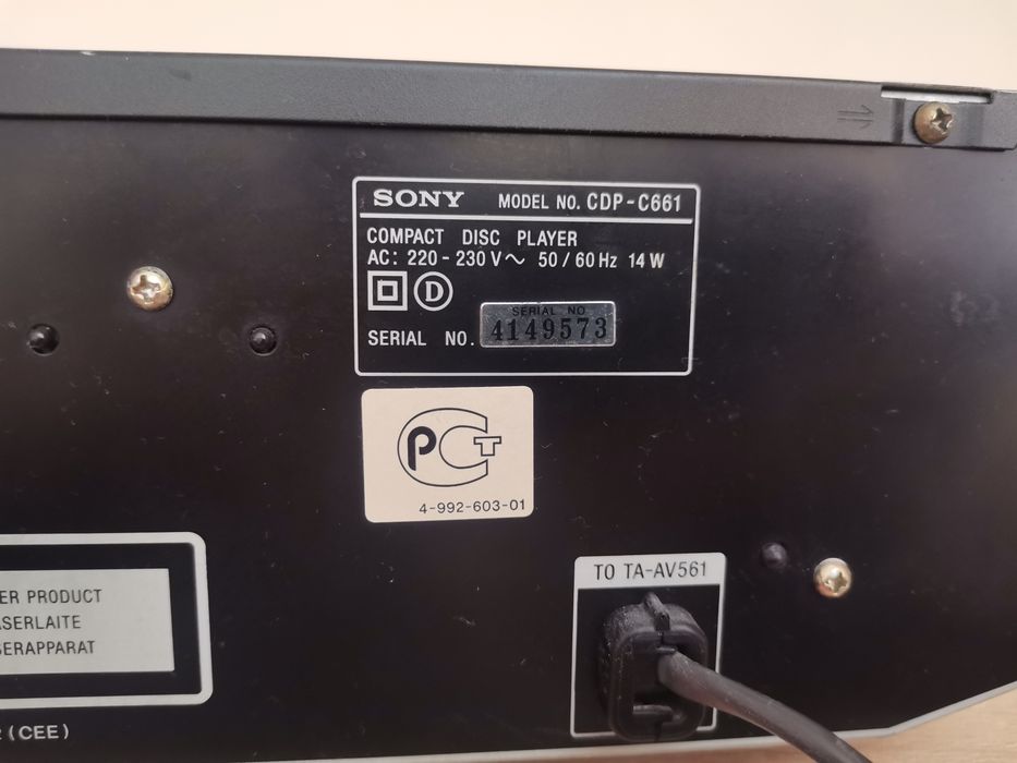 Cd player Sony Cdp-C661