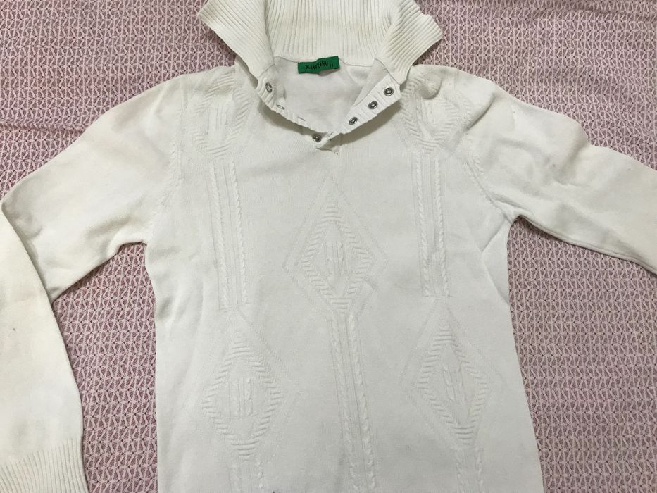 Мужская белая рубашка  Турция на мальчика 12-13