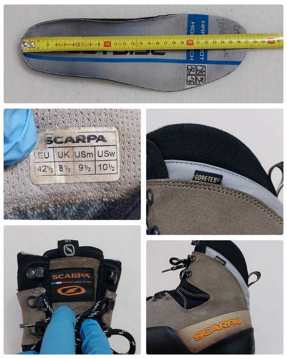 Bocanci SCARPA Mont Blanc ghete de alpinism, vânătoare Gore-Tex Nr 42