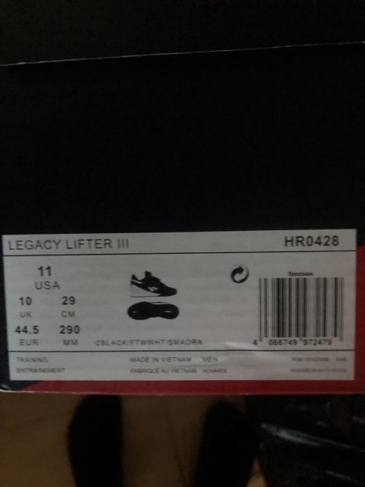 Продавам щангети Reebok Legacy Lifter III