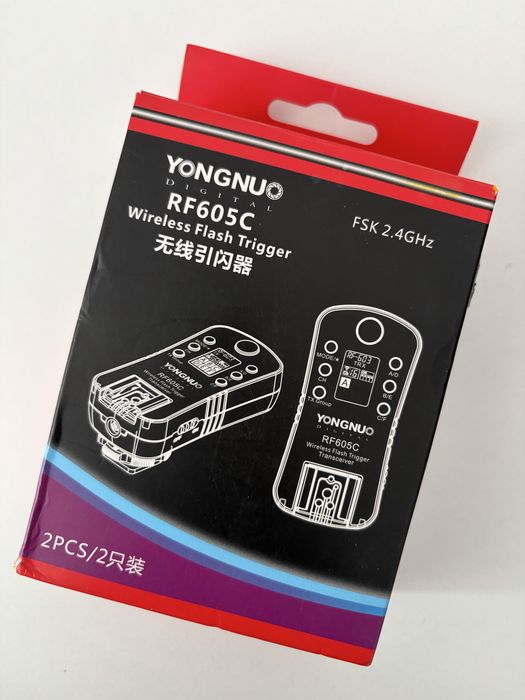 Yongnuo RF 605C - Set Declansatoare Radio pentru Canon, 2.4GHz