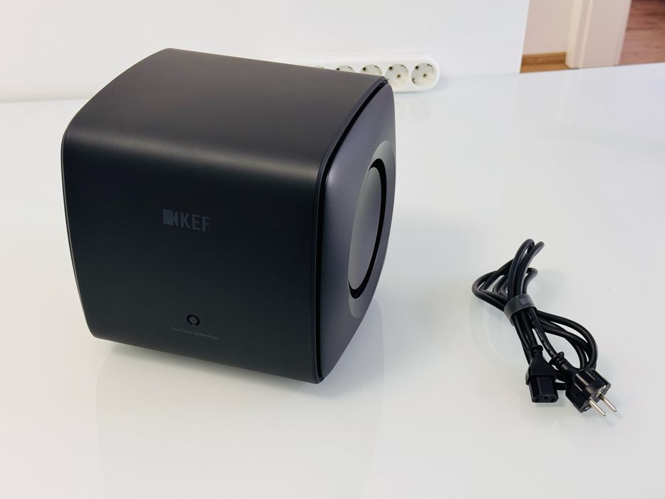 Subwoofer KEF KC62 Carbon Black-Impecabil,ca NOU, 1000W RMS,clasa D
