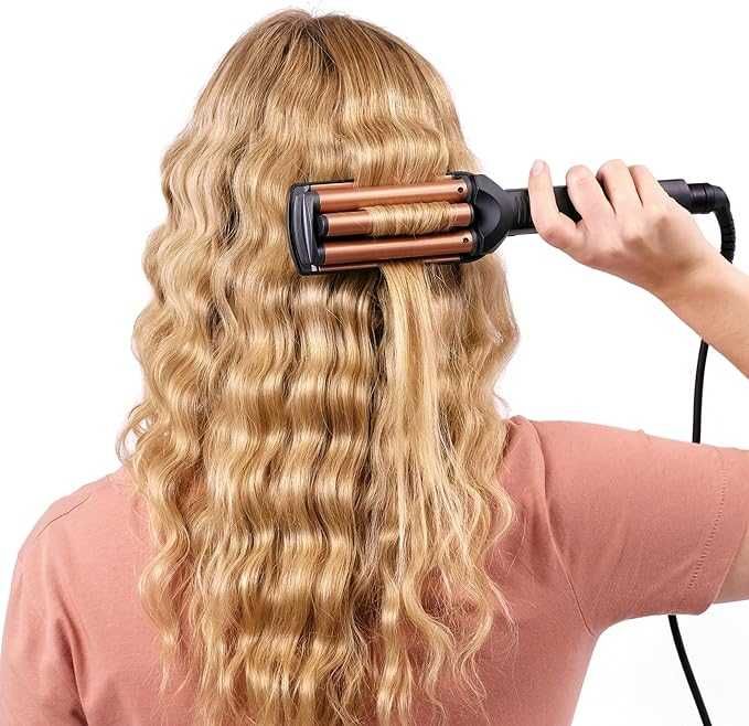 Тройна маша за къдрене на коса BaByliss Deep Waves W2447E до 200°C