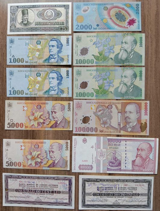 Bacnote românești, se vând la lot